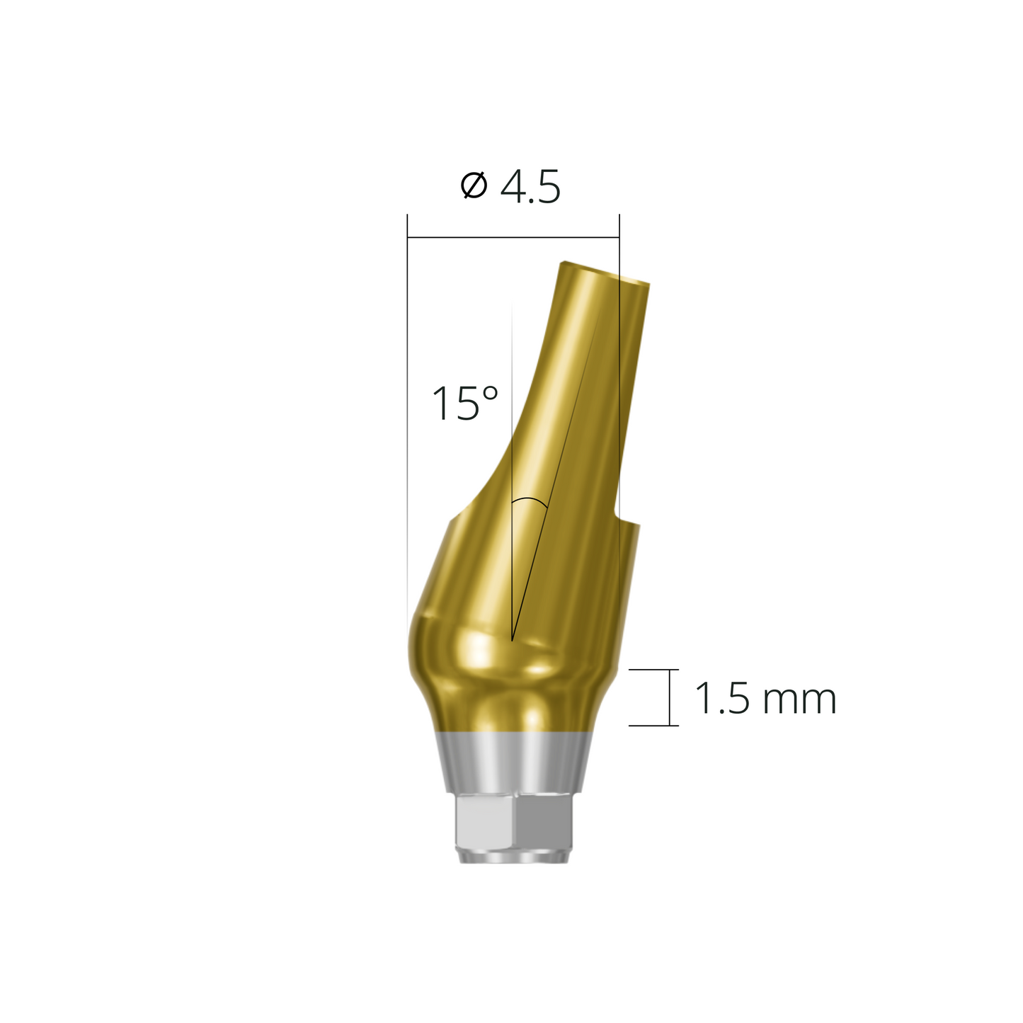 aab154515h*abutment*15 1.5 hex