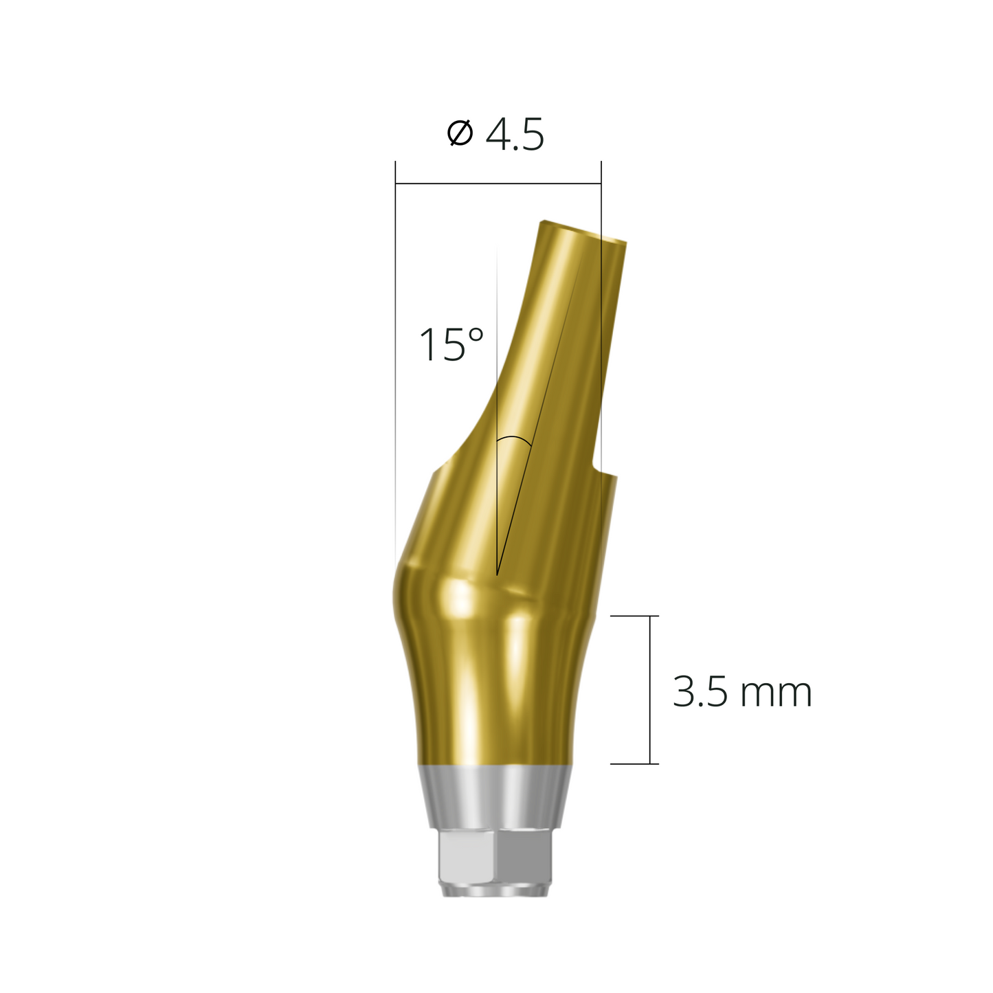 aab154535h*abutment*15 3.5 hex