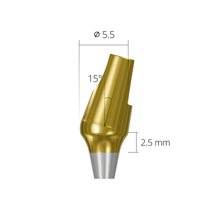 aab155525n*abutment*15 2.5 non-hex