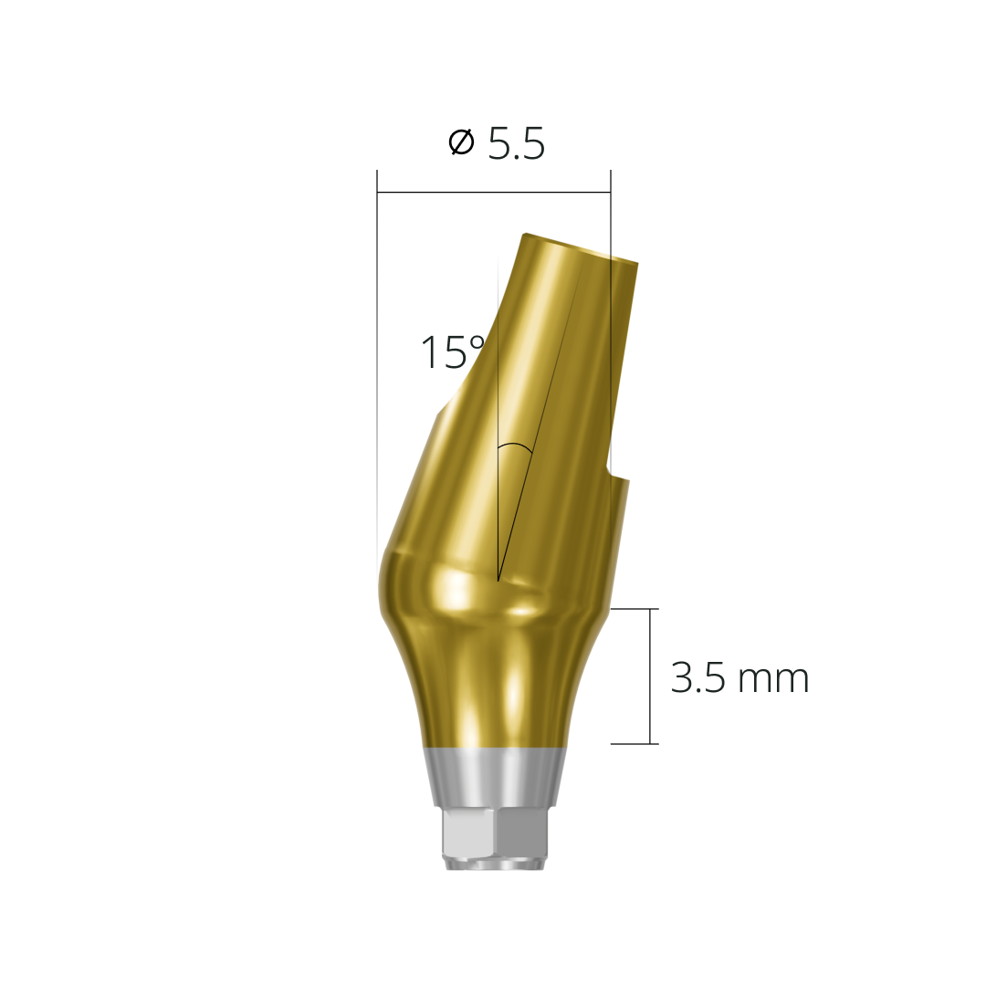 aab155535h*abutment*15 3.5 hex