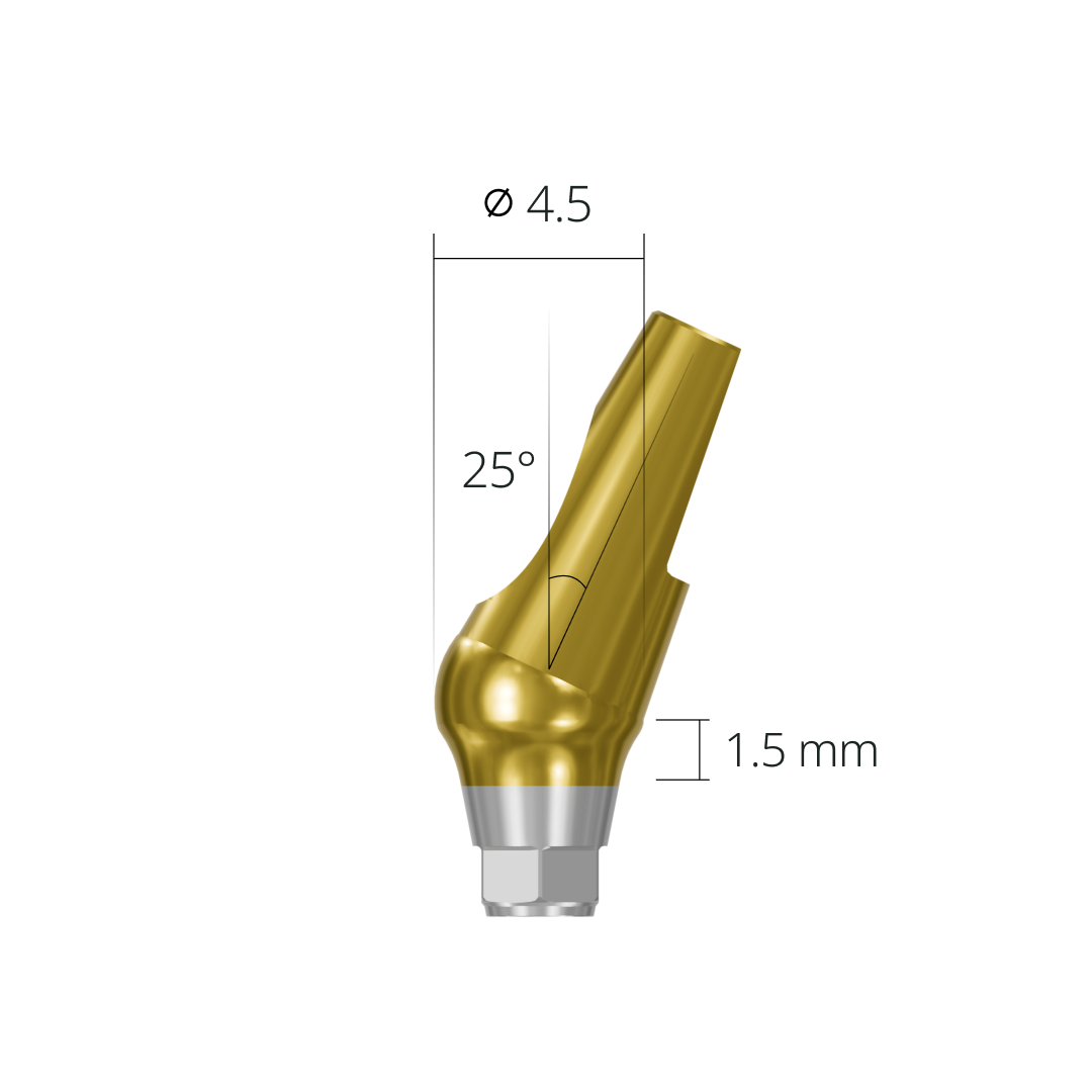 aab254515h*abutment*25 1.5 hex