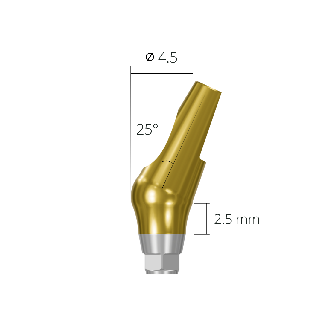 aab254525h*abutment*25 2.5 hex