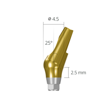 aab254525h*abutment*25 2.5 hex