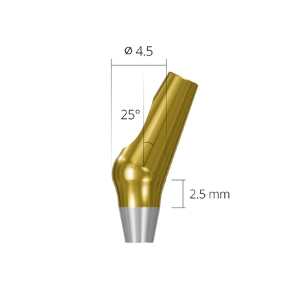 aab254525n*abutment*25 2.5 non-hex