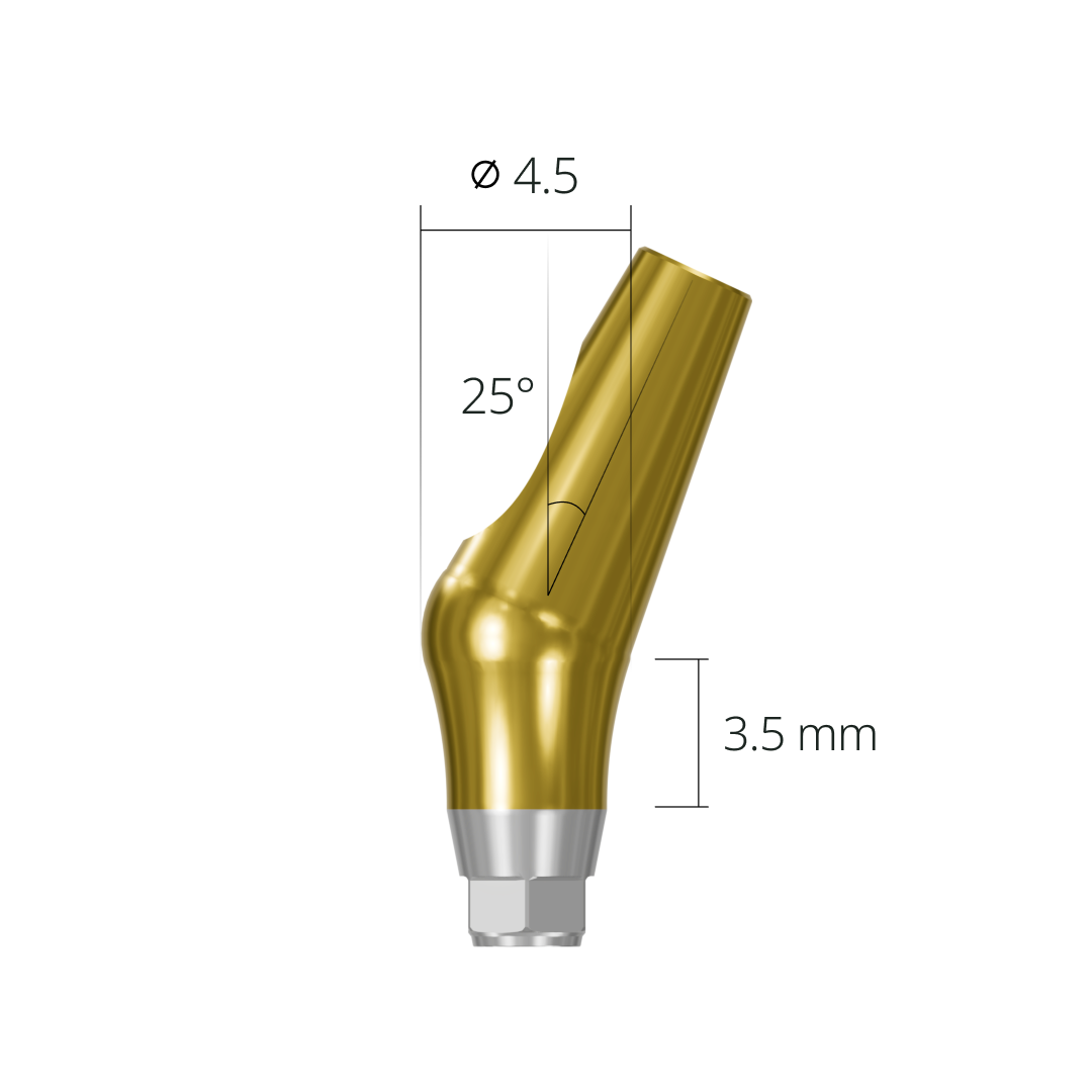 aab254525n*abutment*25 3.5 hex