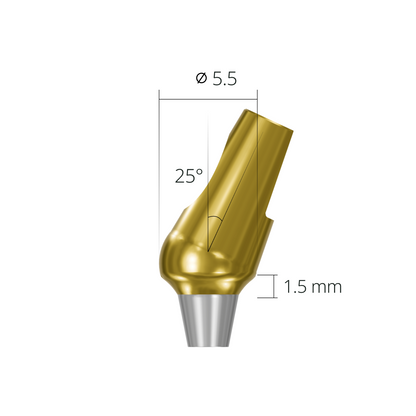 aab255515h*abutment*55 1.5 non-hex