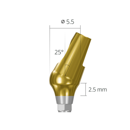 aab255525h*abutment*55 2.5 hex