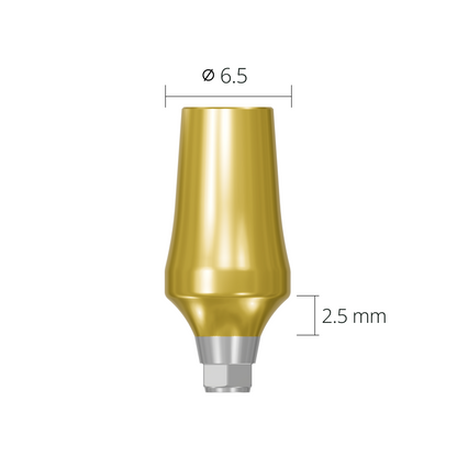 amab65257h*abutment*6.5 2.5 hex