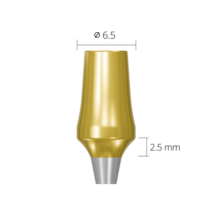 amab65258n*abutment*6.5 2.5 non-hex