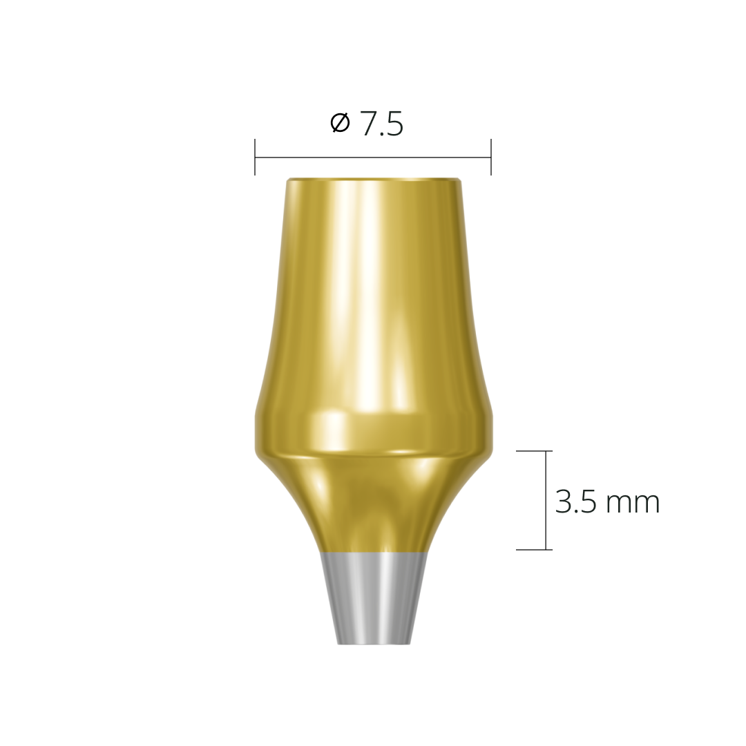 amab75359n*abutment*7.5 3.5 non-hex