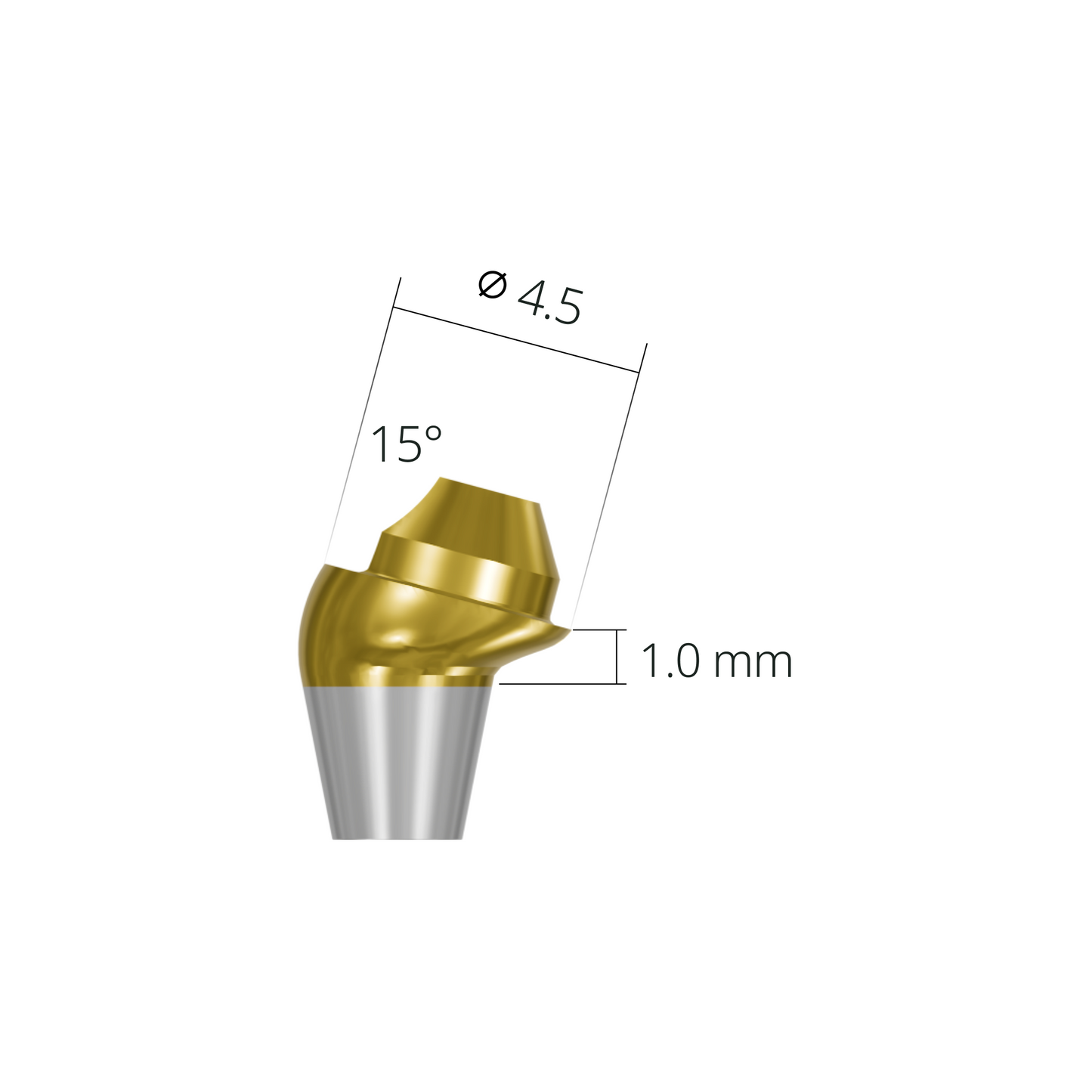 asa451510rn*abutment*15 1.0 non-hex