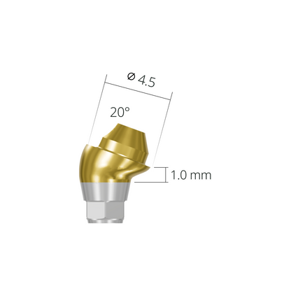 asa452010rh*abutment*20 1.0 hex