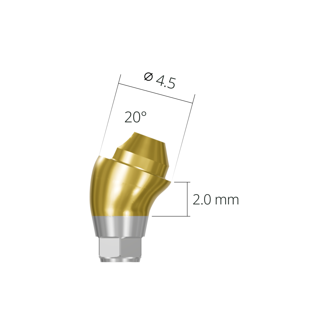 asa452020rh*abutment*20 2.0 hex