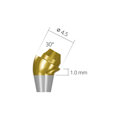 asa453010rn*abutment*30 1.0 non-hex
