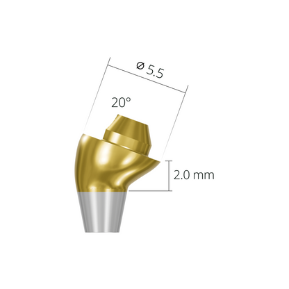 asa552010rh*abutment*2.0 20 non-hex