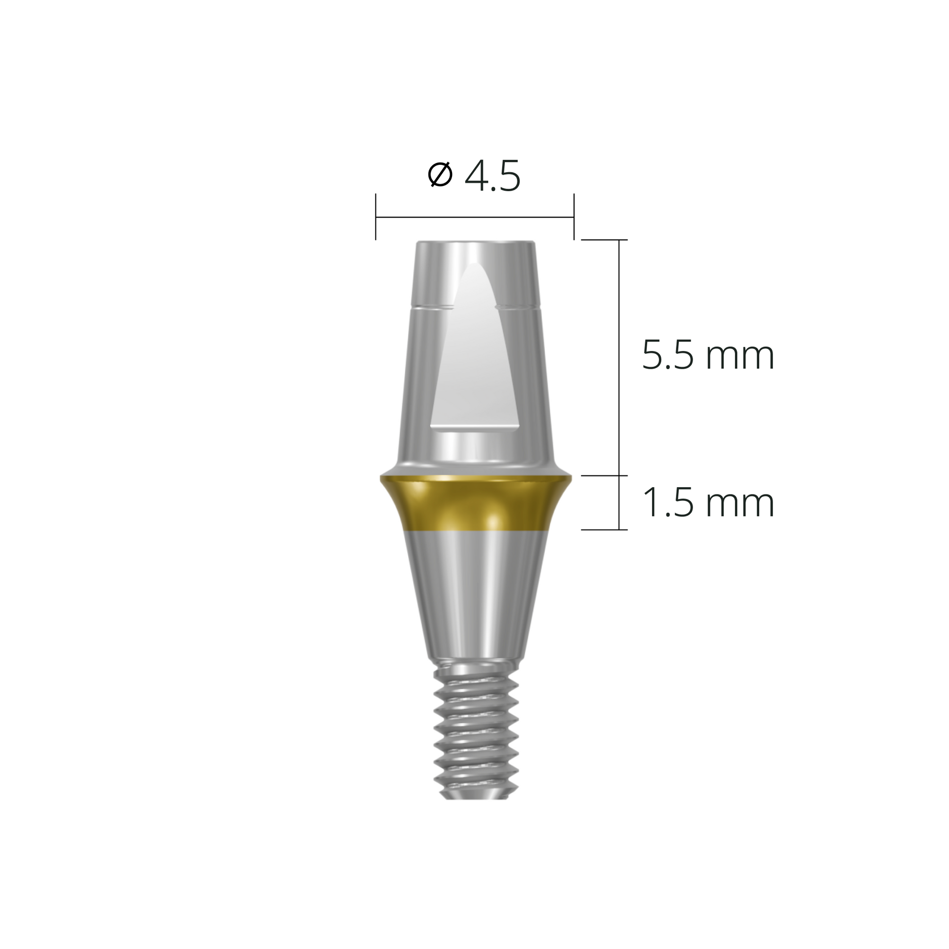 cab4515*abutment*4.5 1.5 long