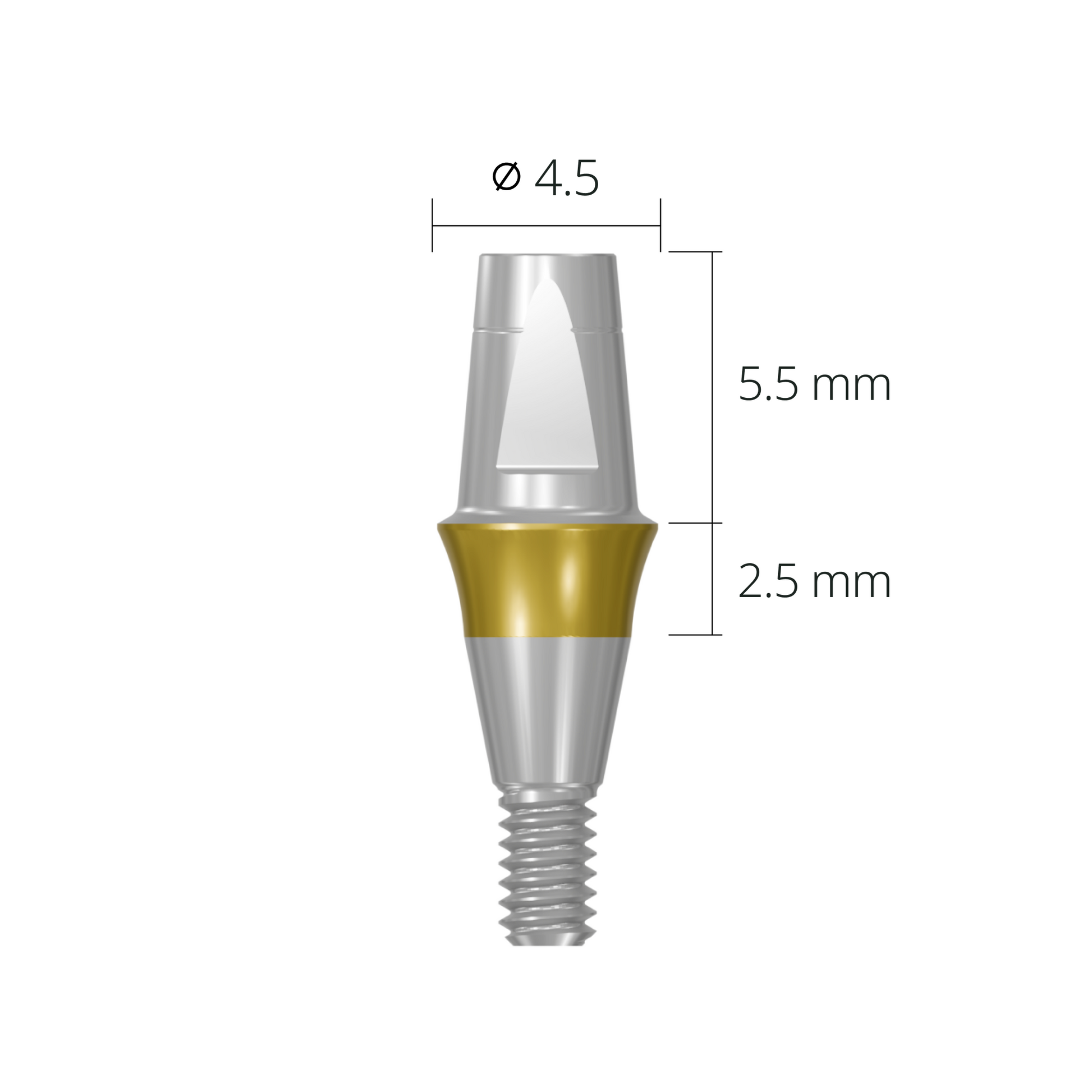 cab4525*abutment*4.5 2.5 long