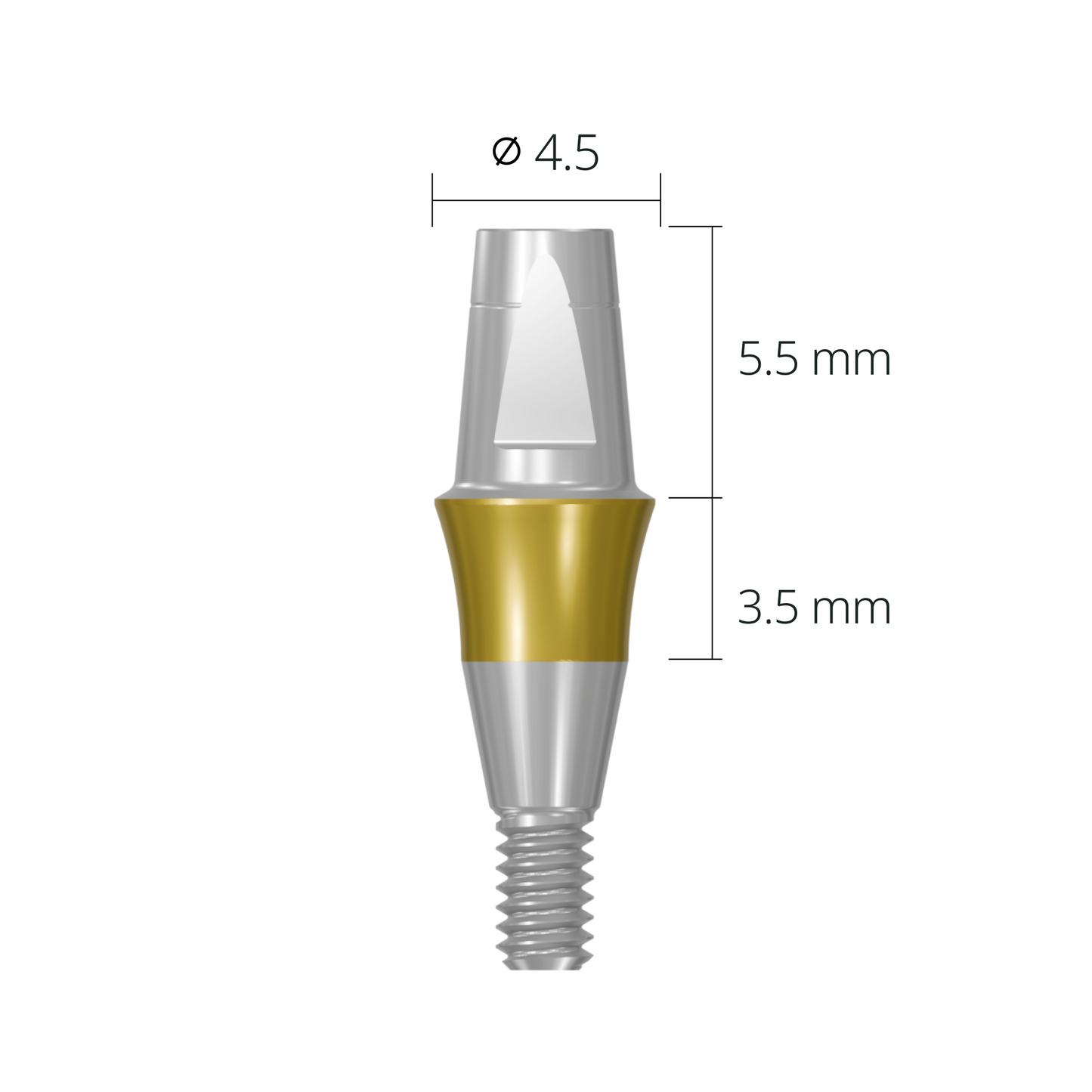 cab4535*abutment*4.5 3.5 long
