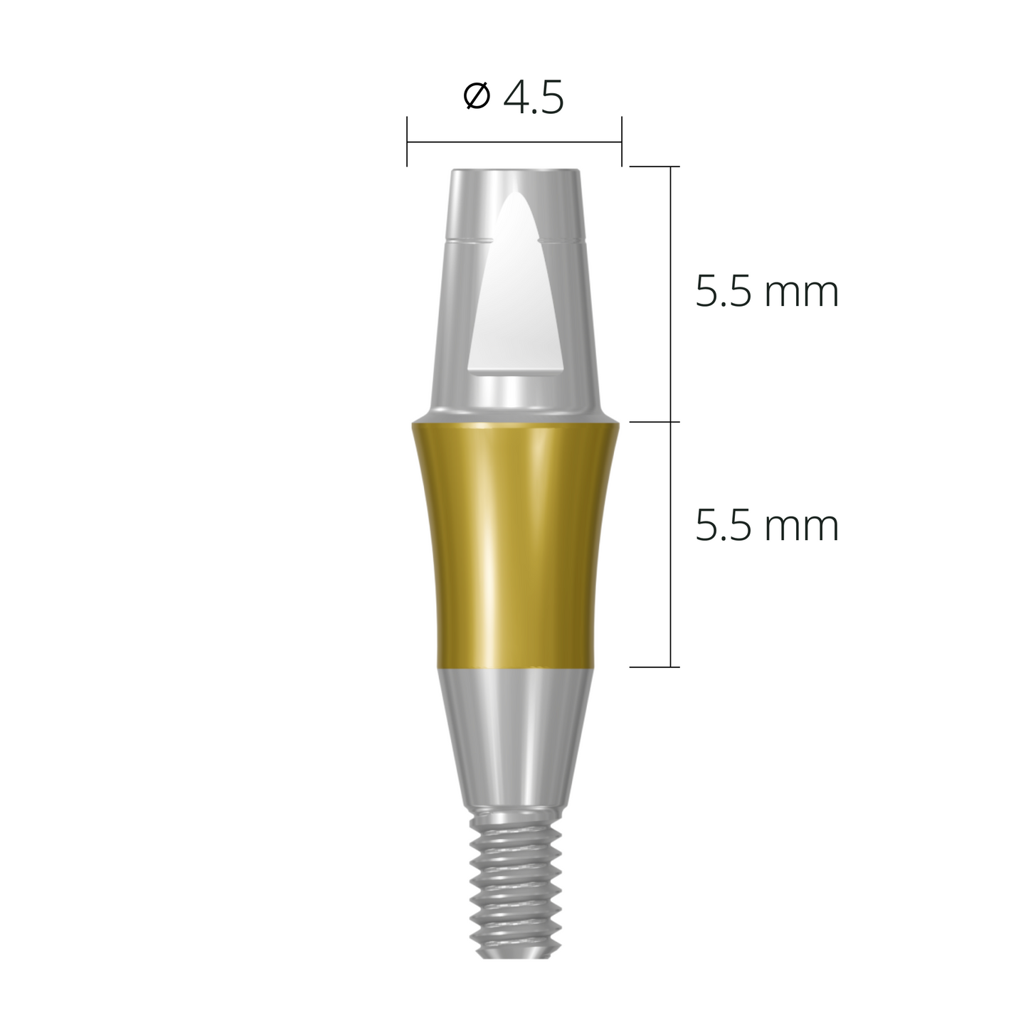 cab4555*abutment*4.5 5.5 long