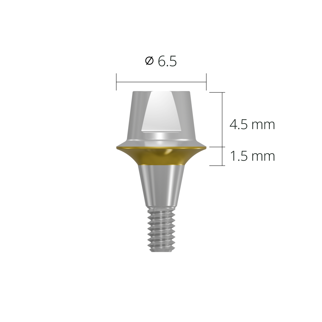 cab6515s*abutment*6.5 1.5 short