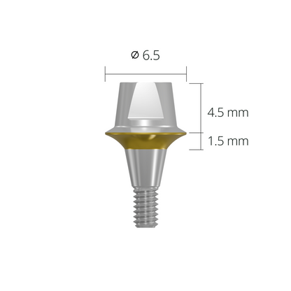 cab6515s*abutment*6.5 1.5 short