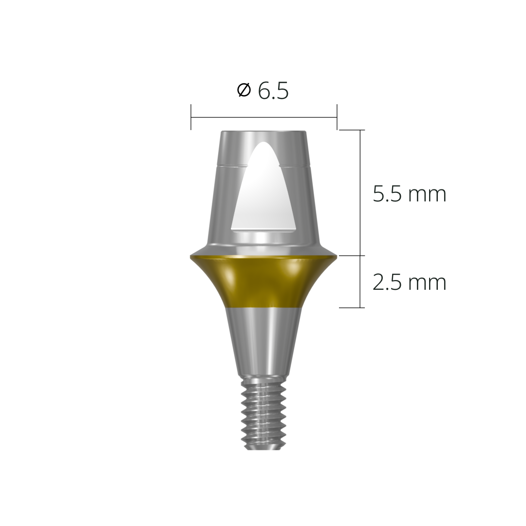 cab6525*abutment*long 6.5 2.5 mm