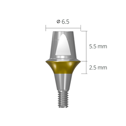 cab6525*abutment*long 6.5 2.5 mm
