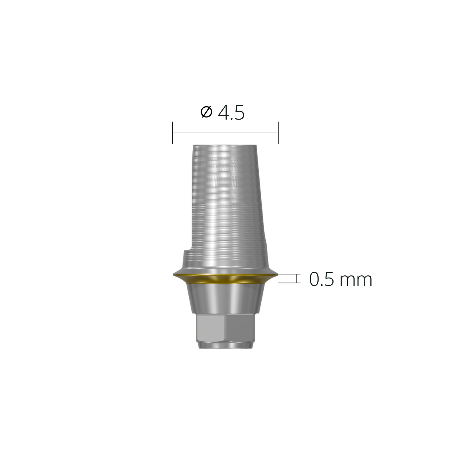 cdab4505hes*dimension*Ø4.5 (hex) (0.5mm)