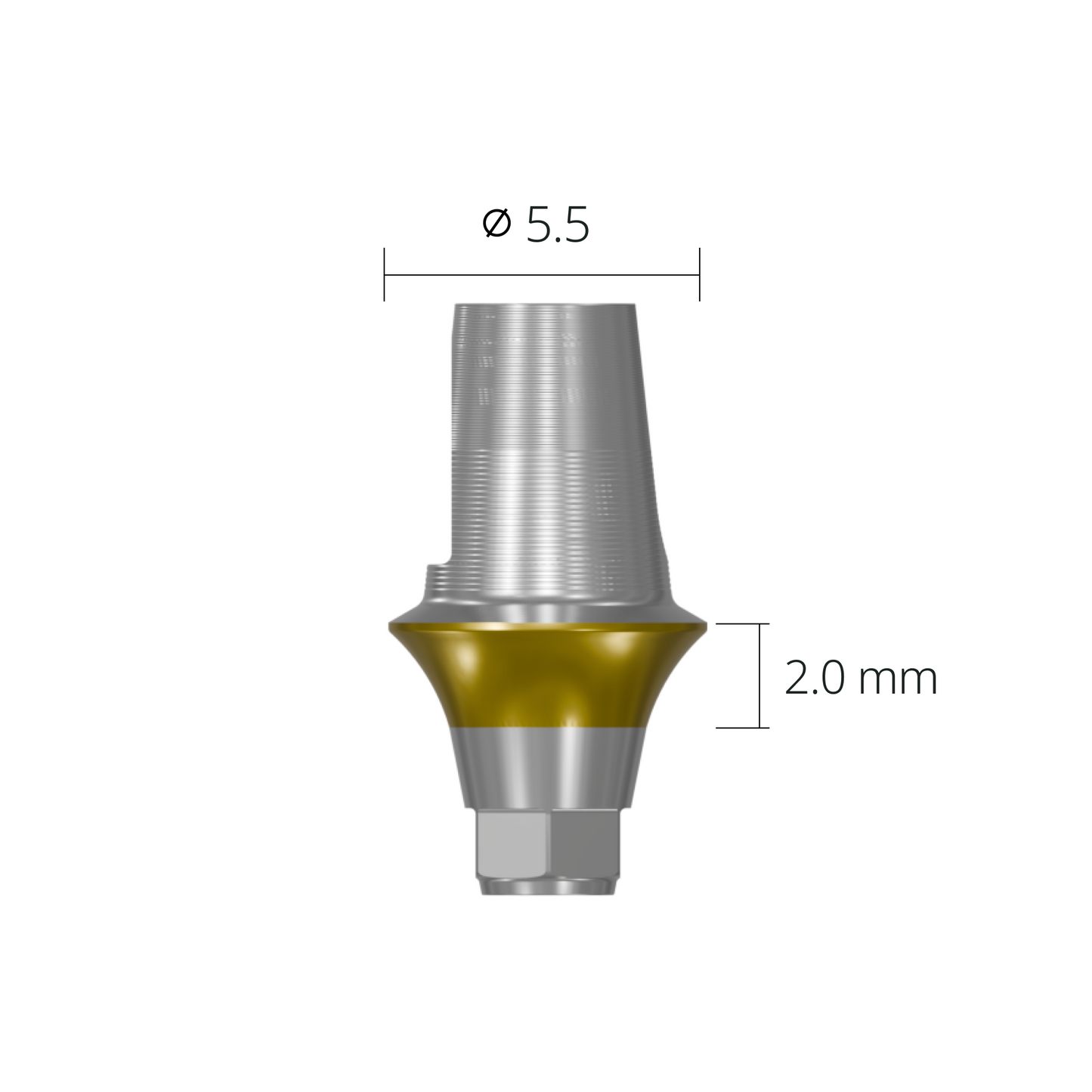 cdab5520hes*dimension*Ø5.5 (hex) (2.0mm)