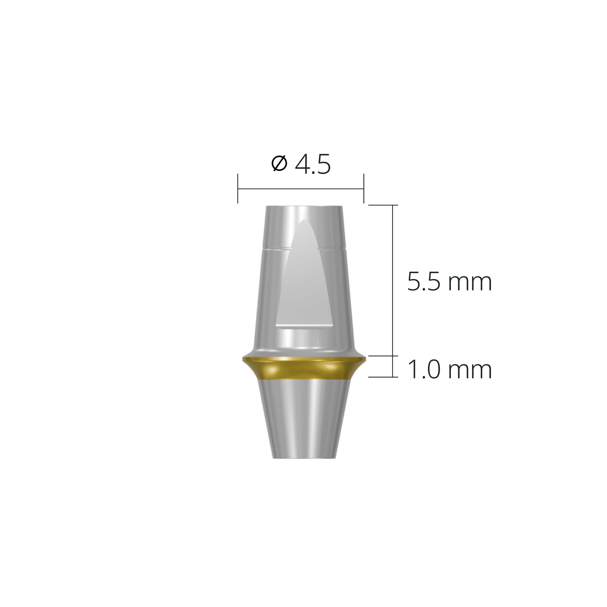dab4510n*abutment*45 1.0 non-hex