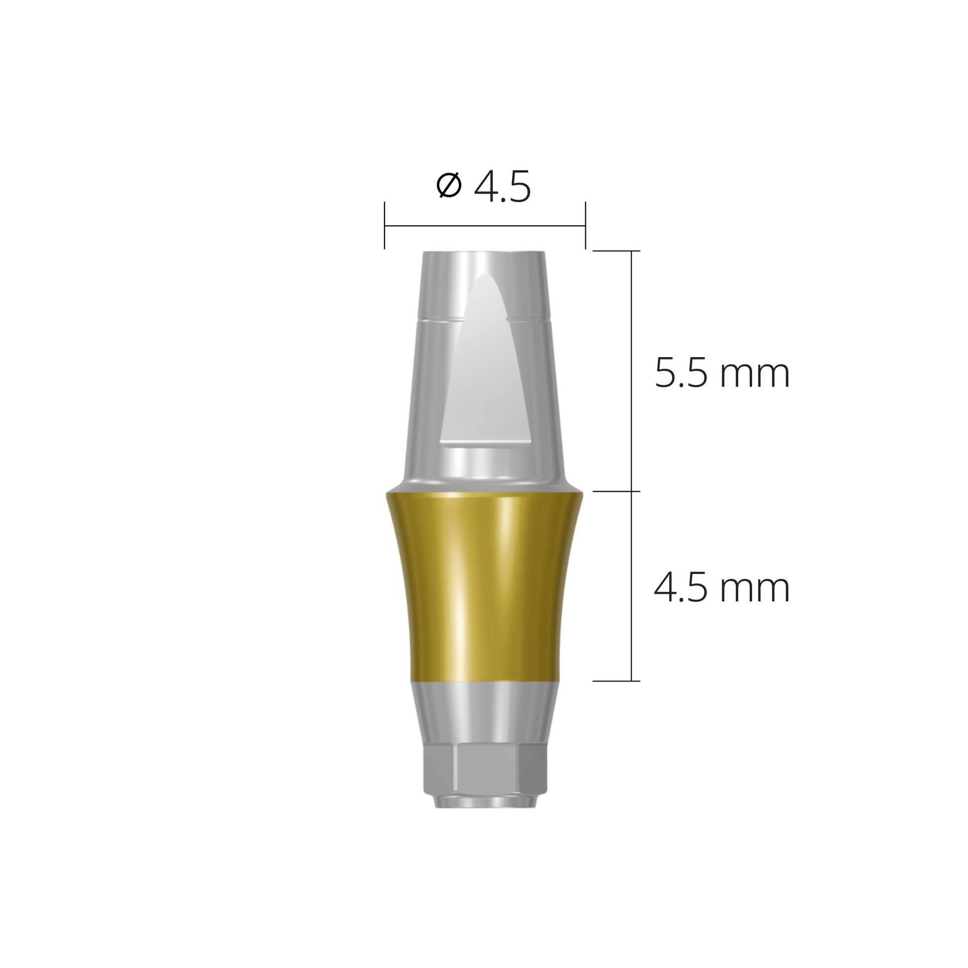 dab4545h*abutment*4.5 4.5 hex