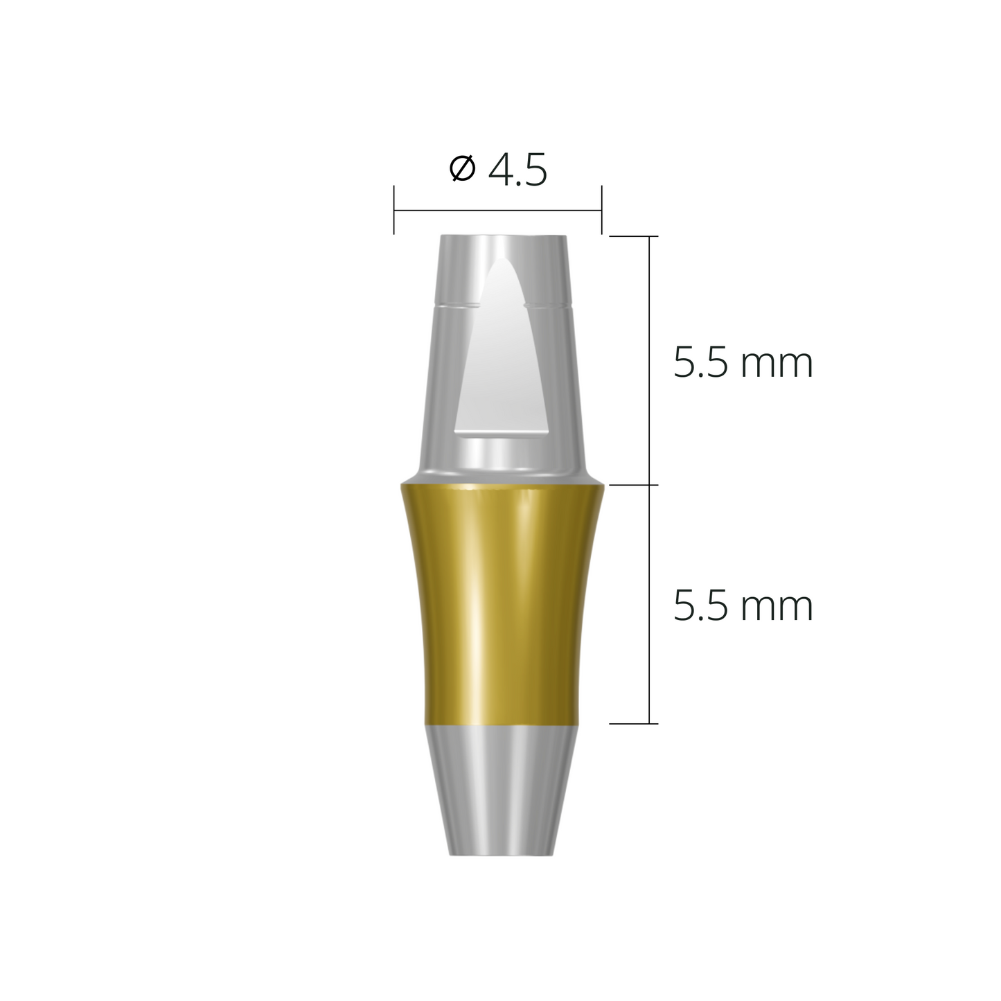 dab4555n*abutment*45 5.5 non-hex
