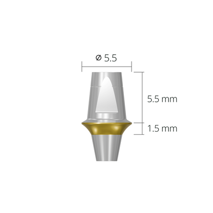 dab5515n*abutment*5.5 1.5 non-hex