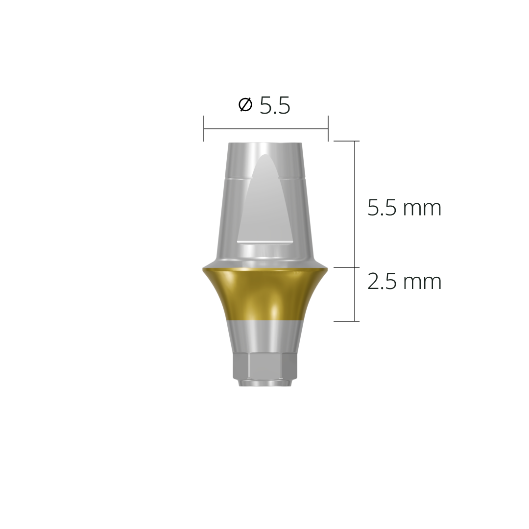 dab5525h*abutment*5.5 2.5 hex