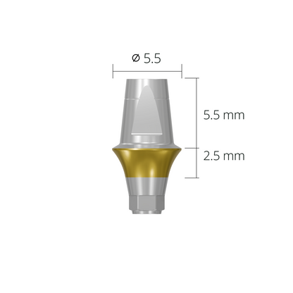 dab5525h*abutment*5.5 2.5 hex