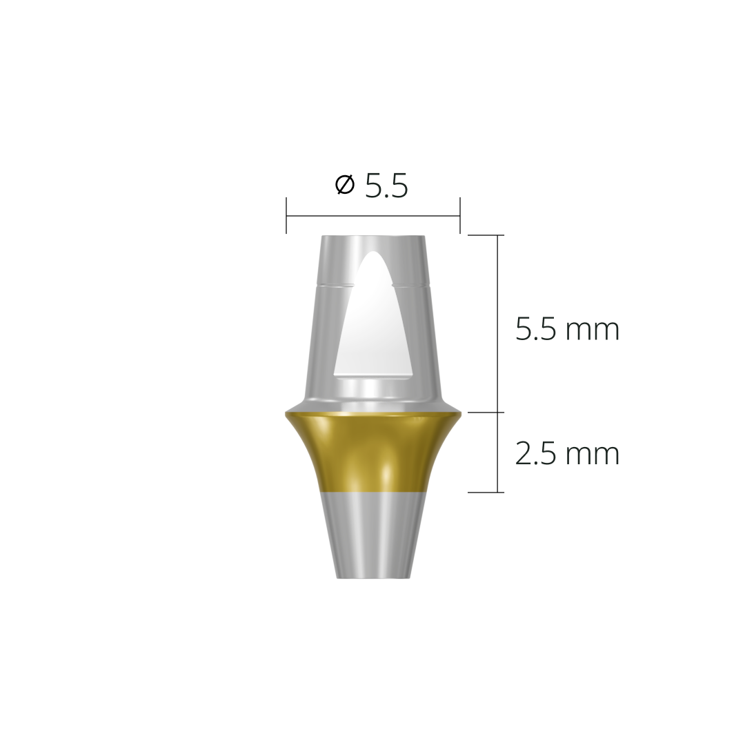 dab5525n*abutment*5.5 2.5 non-hex