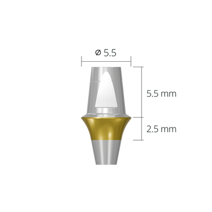 dab5525n*abutment*5.5 2.5 non-hex