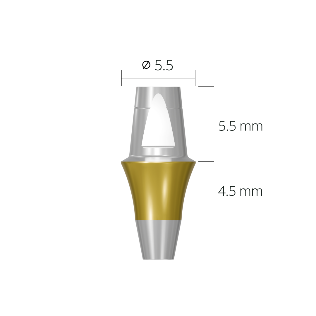 dab5545n*abutment*45 4.5 non-hex