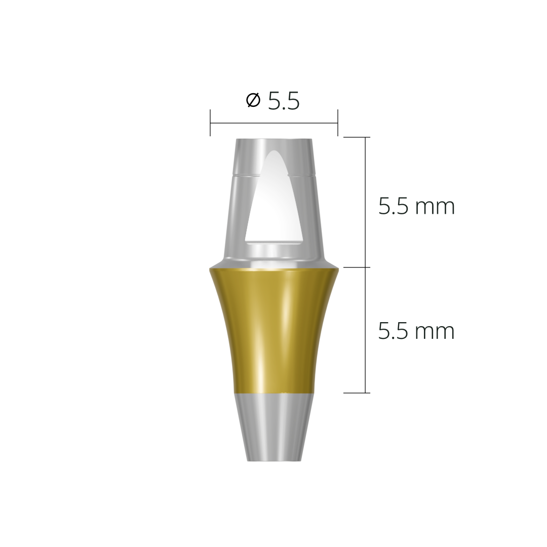 dab5555n*abutment*55 5.5 non-hex