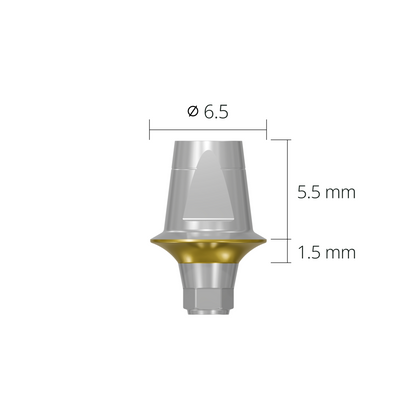 dab6515h*abutment*6.5 1.5 hex