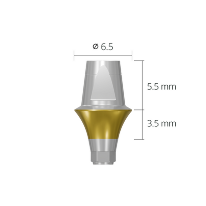 dab6535h*abutment*6.5 3.5 hex