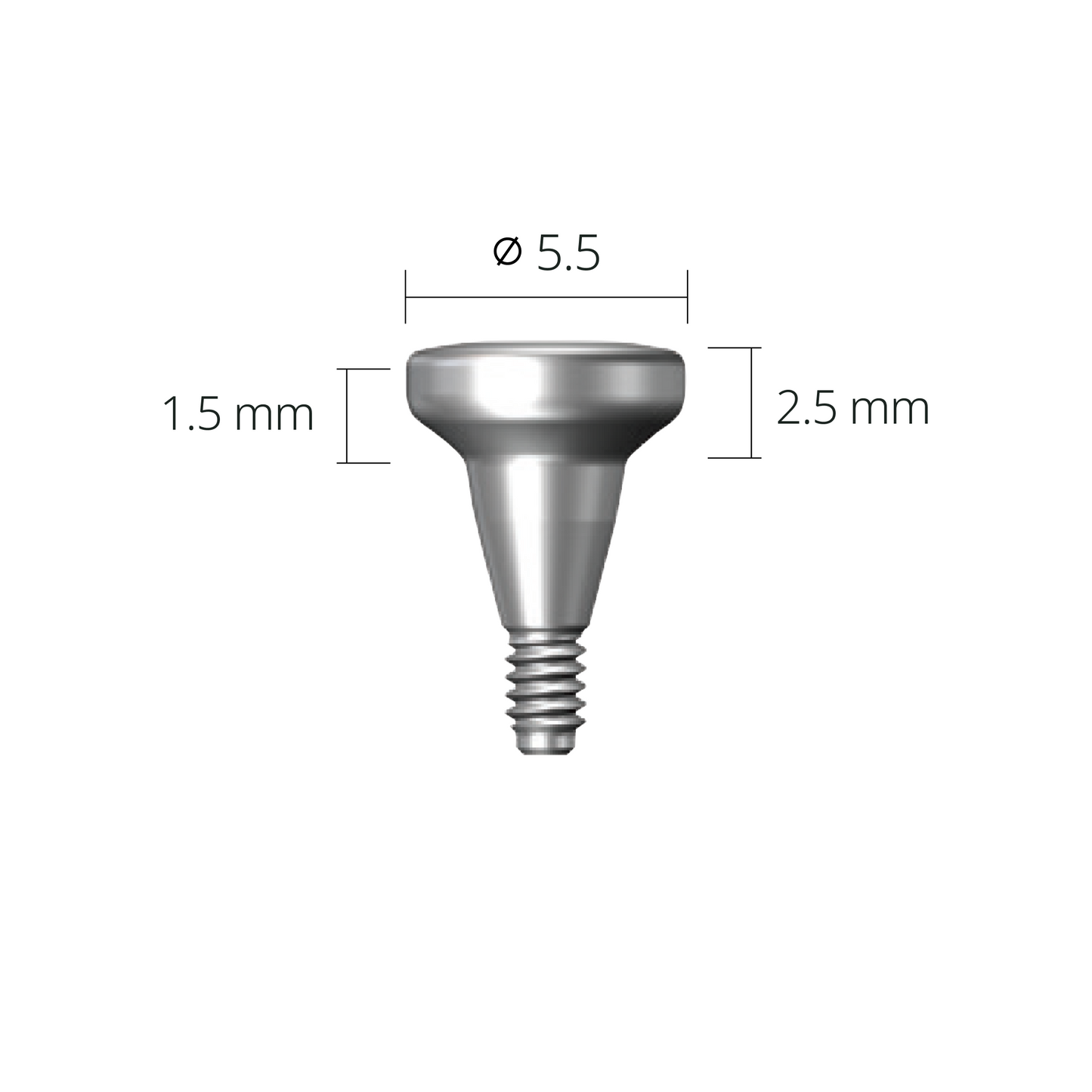 ghab551525*abutment*Ø5.5 1.5mm